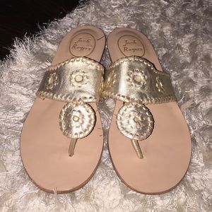Gold Jack Rogers Sandals